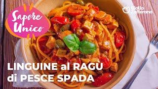  LINGUINE al RAGÙ di PESCE SPADA con POMODORINI e OLIVE TAGGIASCHE: GUSTO IRRESISTIBILE