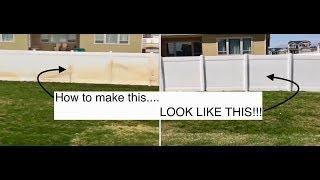 How to Clean Vinyl Fence- Goofoff Rustaid Review