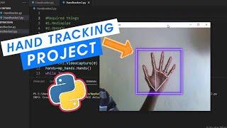 Python project : AI hand tracking using python ( Media pipe )