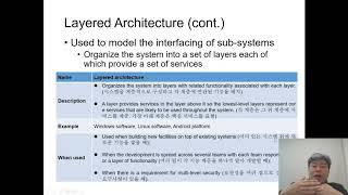 [소프트웨어 공학] SE 6 3 1 설계 - 아키텍처 설계 -  계층 아키텍처 (Design Architecture layered architecture)