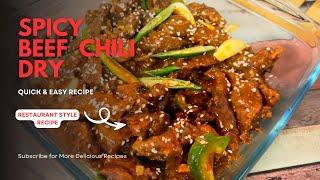 How to Make Spicy Beef Chili ️Dry | Iftar Special Recipe |Aaj ka Productive Day Kaisa Raha?