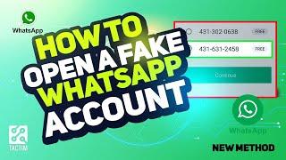 How to Open a Fake WhatsApp Account [2023] | Tactim