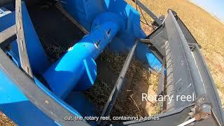 SBAR Guar Harvesting Combine In Action