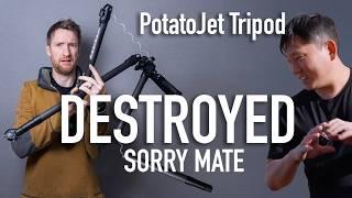 I Destroyed PotatoJet's Hydraulic Tripod | Tribex Durability Test