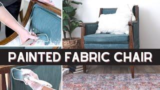 Painted Fabric Chair --- Easy and Affordable!