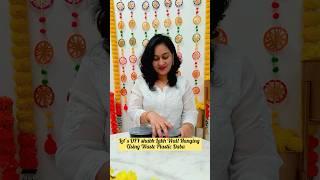 DIY shubh Labh Wall Hanging Using Waste Plastic Daba for Navratri and Diwali #festivaldiyideas #diy