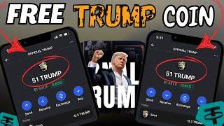 FREE TRUMP AIRDROP 2025 - New MEME COIN Mining Bot | Free Trump Crypto Token