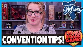 Melissa's TOP 8 Board Game Convention Tips! Tips for visiting a board game con