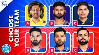 Which Player Do You Prefer - Make Your IPL TEAM | IPL Quiz | IPL 2024