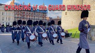 WINDSOR CASTLE GUARD 1st Bn. Welsh Guards Corps of Drums with 1st Battalion Welsh Guards NEW ‍️