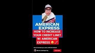 How to increase your amex credit limit #shorts