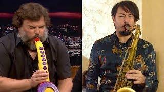 SAX-A-BOOM Jack Black performes (Saxophone Cover)