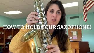 How to Hold Your Saxophone - Hand Placement