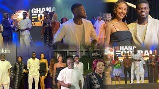 Thomas Partey, Wife and Family Storms Ghana Football Awards As He Won Footballer of the Year  Award