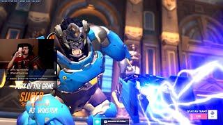 SUPER WINSTON IS OP?! POTG! [ OVERWATCH 2 TOP 500 ]