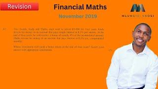 Financial Maths | DBE Past Exam | Mlungisi Nkosi