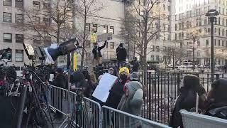 Protesters Rally Outside NYC Courthouse in Support of Luigi Mangione