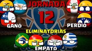 JORNADA 12  Eliminatorias CONMEBOL - MUNDIAL 2026  countryballs