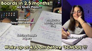 After School + Morning Study Vlog| November Planning for PREBOARD EXAMS as a CBSE 12th Grader 