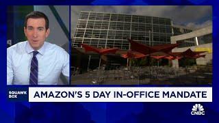 Amazon cloud boss says employees unhappy with 5-day office mandate can leave