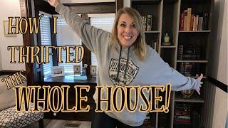 How I THRIFTED this WHOLE HOUSE!!! || Decorate like a pro for pennies