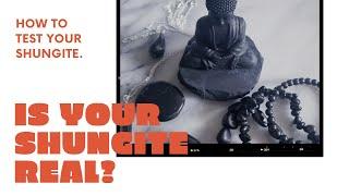 Is Your Shungite Real Shungite ? | How to Test Your Shungite | Crystal For Beginners