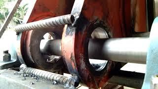 DIY line boring machine. Very simple to make out of scrap metals and junk parts..