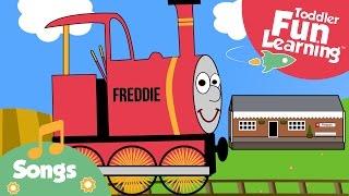 Down At The Station | Train song for toddlers | Toddler Fun Learning