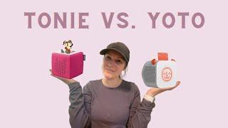 Tonie vs Yoto (and why we chose the Tonie for our toddler)