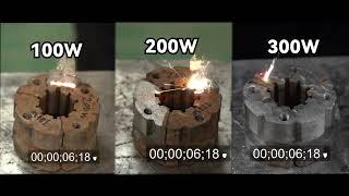 BACKPACK 100W VS 200W VS  300W laser cleaning machine Comparison Video