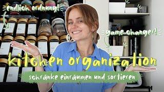 ENDLICH ORDNUNG IN DER KÜCHE - Schränke sinnvoll einräumen & sortieren | Meine Tipps & Tricks