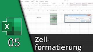 Excel lernen #05  Grundlegende Zellformatierung