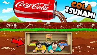 CAN WE SURVIVE THE COCA COLA TSUNAMI IN ROBLOX!!??