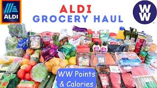 ALDI GROCERY HAUL | WEIGHT WATCHERS POINTS & CALORIES | PLANNING US HEALTHY