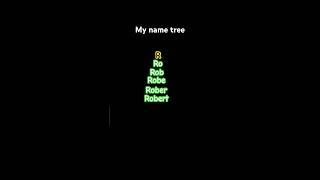 My name tree