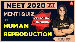 Human Reproduction NEET MCQ Questions | Part -1 | NEET 2020 Biology Preparation | Vedantu