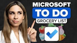 How to Use Microsoft To Do | Grocery Shopping List and much more