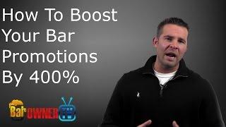 Boost Your Bar Promotions By 400% Using This Brand New Marketing Strategy