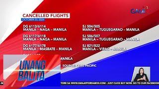 Cancelled flights (October 23, 2024) | Unang Hirit