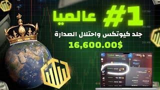 جلسة التصدر في منصة كيوتكس ربحت 16,600 بدقيقة واحدة 