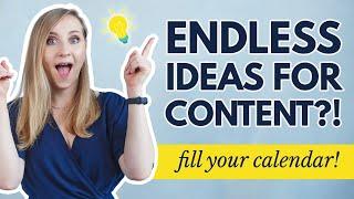 How to Find CONTENT IDEAS for Social Media I Save Yourself Hours of Work!