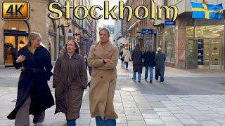 Sweden: Stockholm City Center Tour, 4K Walk