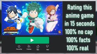 Rating this MHA Roblox game under 15 seconds