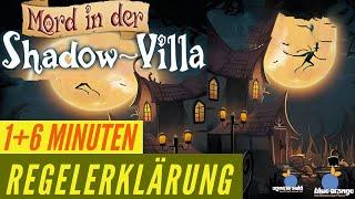 Mord in der Shadow Villa Regeln Anleitung Deduktions Kartenspiel Partyspiel