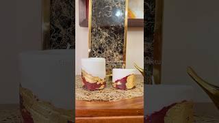 DIY cement candle ️ #shorts #diyideas #cementcraft #concrete #craftvideos