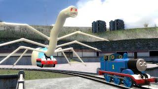 Building a Thomas Train Chased By New Cursed Thomas and Friends Family Monster In Garry's Mod!