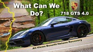 When The Road Gets Washed Away | Porsche 718 GTS 4.0 | Helene Benefit | Best Backroad EP 28