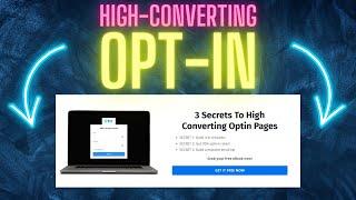 How To Build A HIGH-CONVERTING Opt-In Page In Kajabi In 2 Minutes