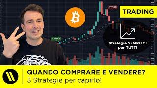 BITCOIN: 3 STRATEGIE PRATICHE (e SEMPLICI) per sapere QUANDO COMPRARE E VENDERE