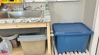 Studio clay trap, three bucket system! Prevents clay from going down the drain!